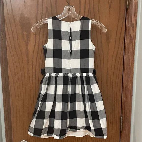 Carter's UGC Girls Size 8 Black and White Buffalo Check Christmas holiday  Dress - Picture 8 of 11